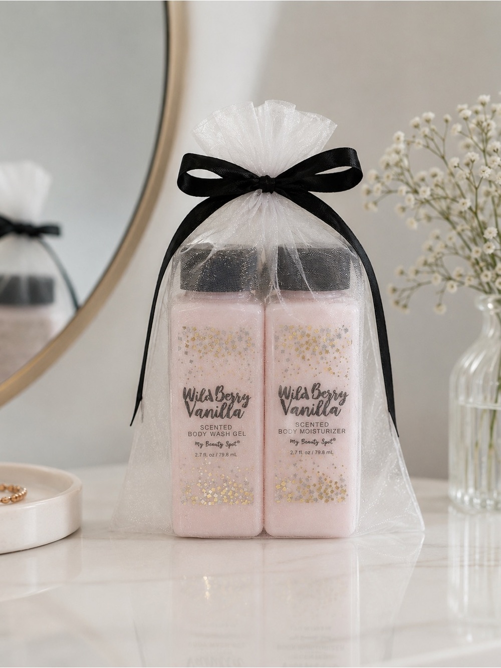 My Beauty Spot Wild Berry Vanilla Body Wash & Lotion Gift Set New